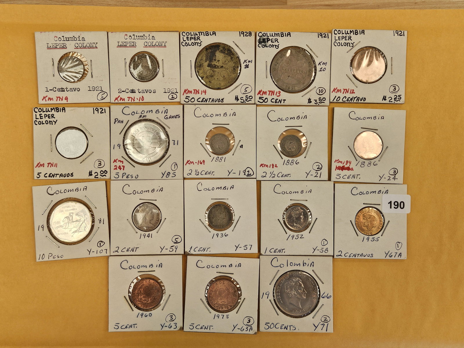 Eighteen lovely coins from Colombia: Mas Fina! 