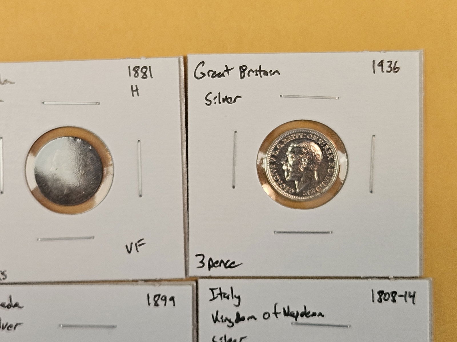 Eight cool, mixed, Silver, World coins - 3