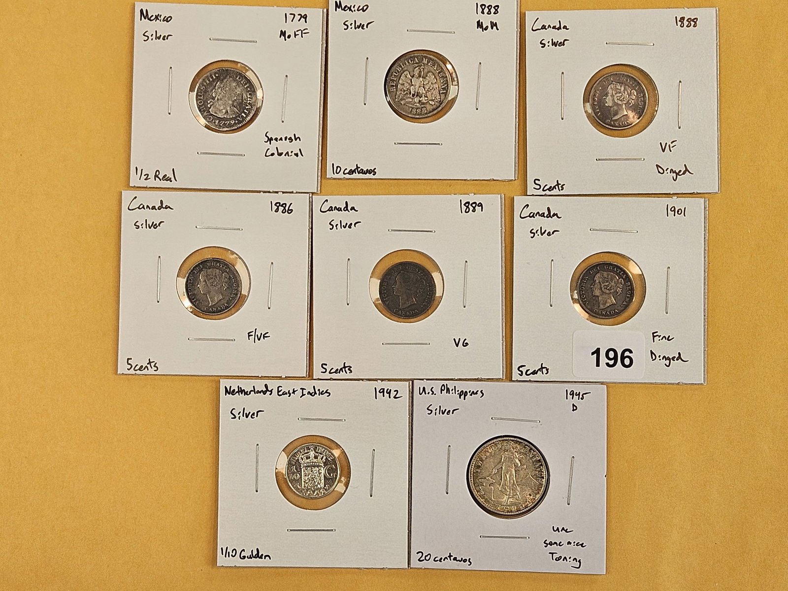 Eight more fantabulous silver world coins: Nice mix 