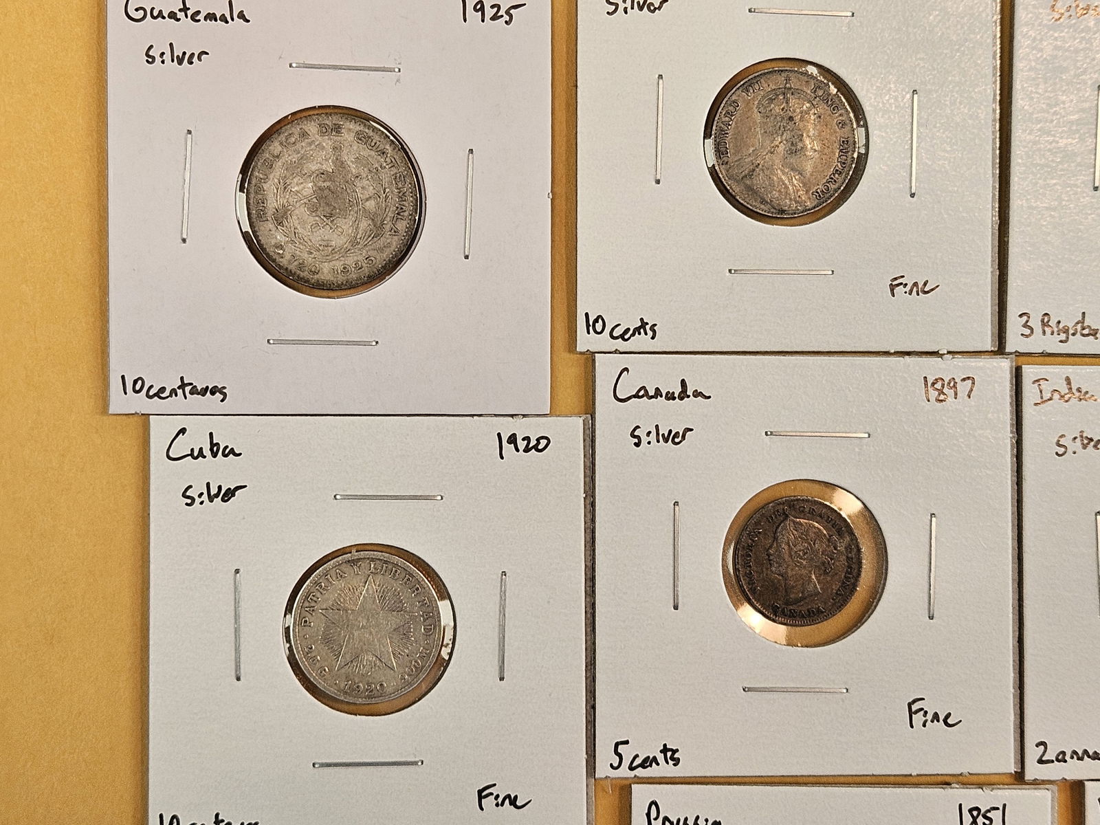 Ten nice, mixed, silver, World coins - 2