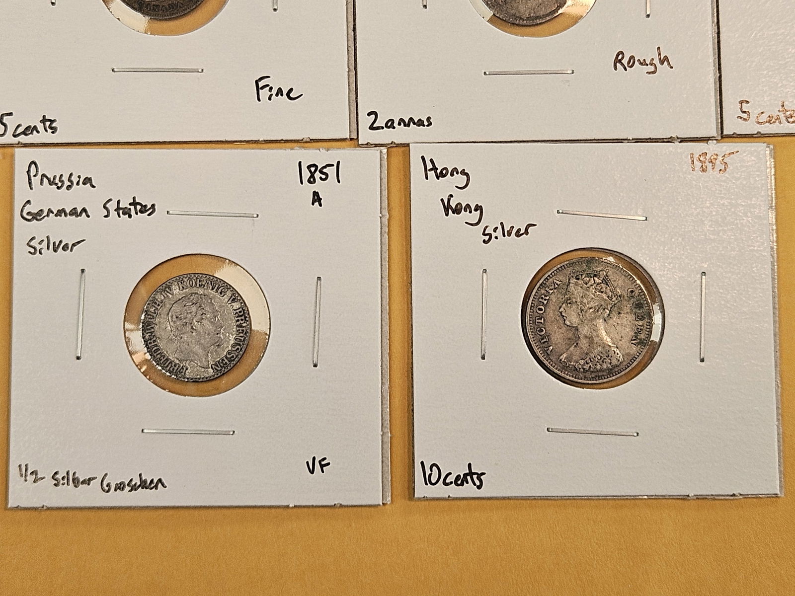 Ten nice, mixed, silver, World coins - 5