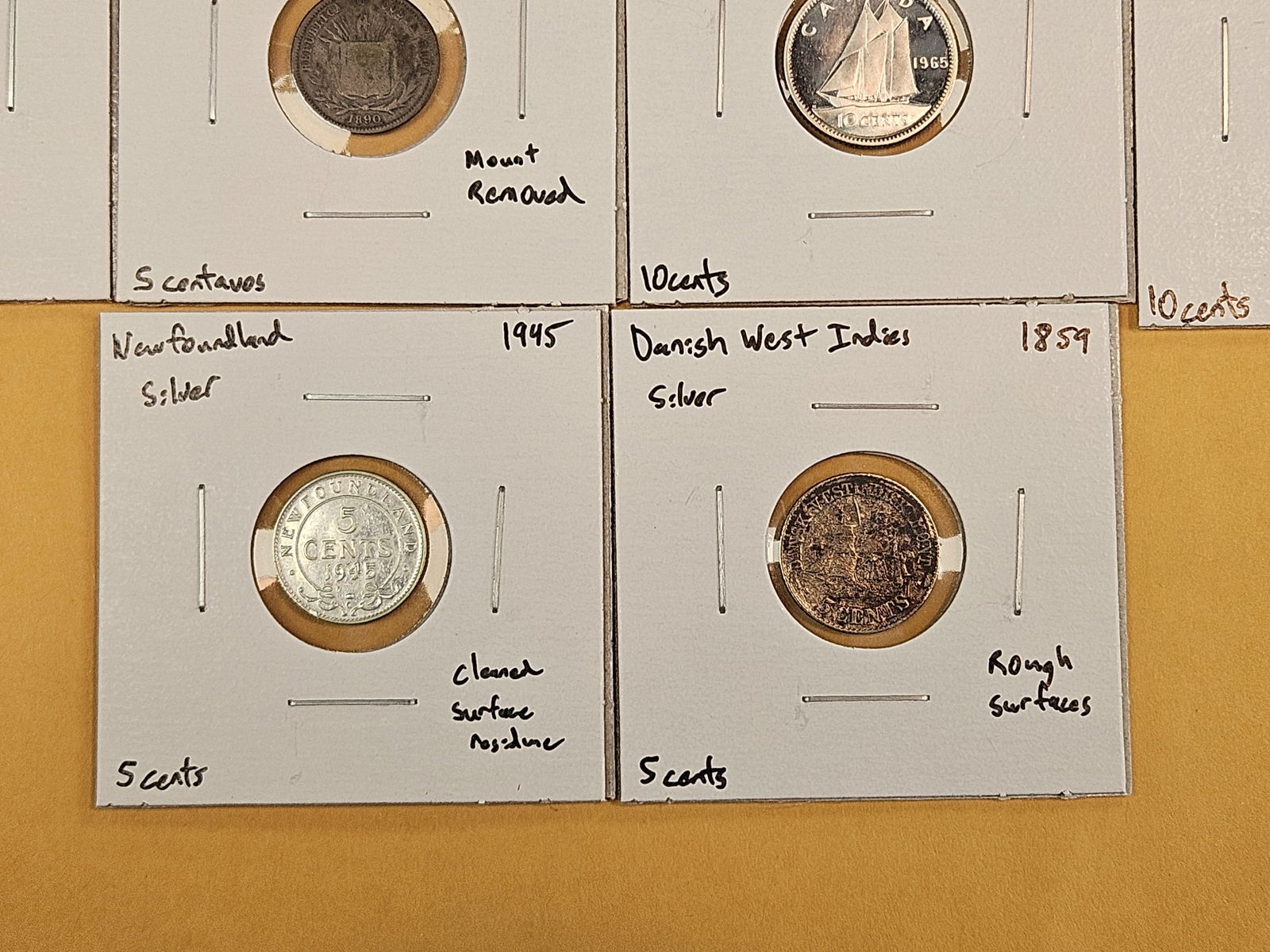 Ten nice, mixed, silver, World coins - 5