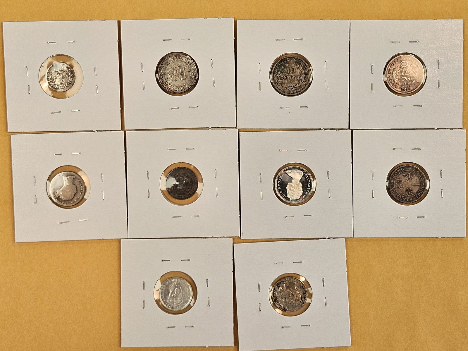 Ten nice, mixed, silver, World coins - 6