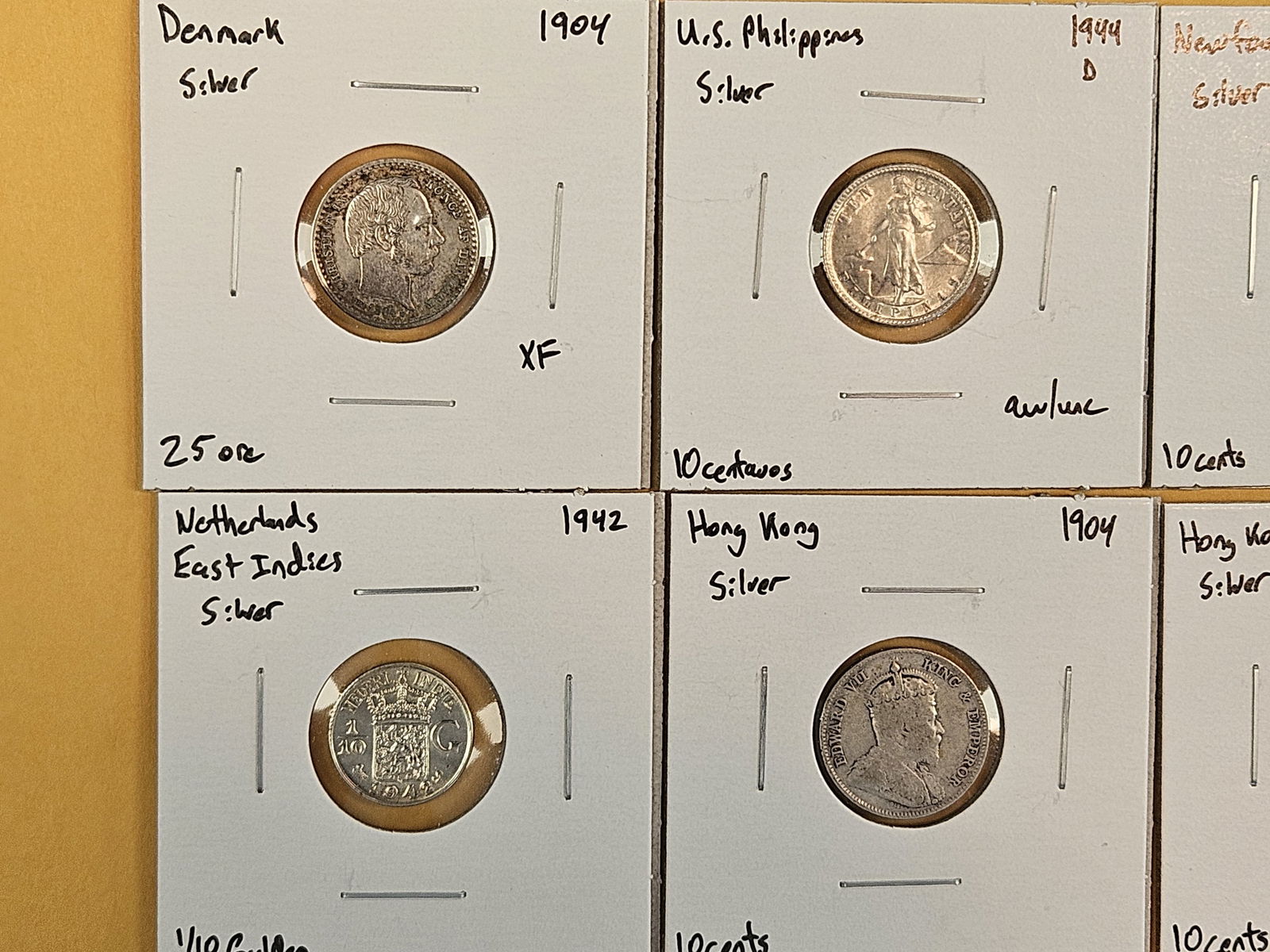 Ten nice, mixed, silver, World coins - 2