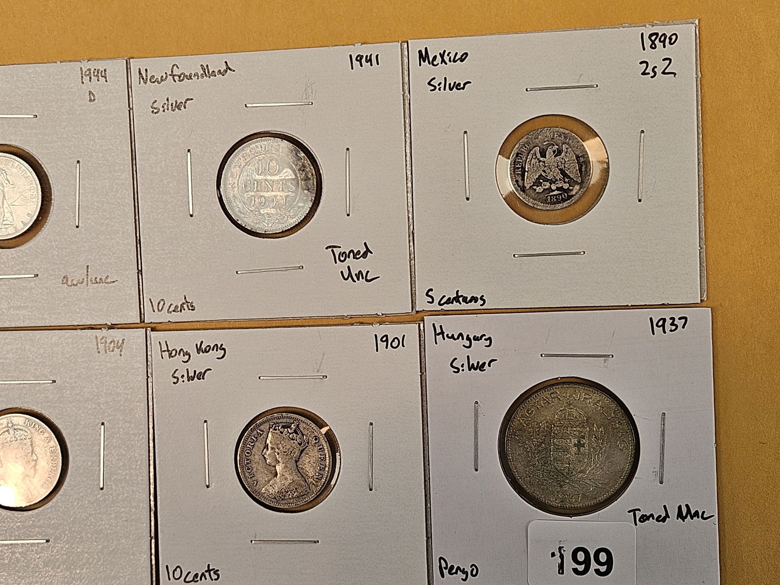 Ten nice, mixed, silver, World coins - 4