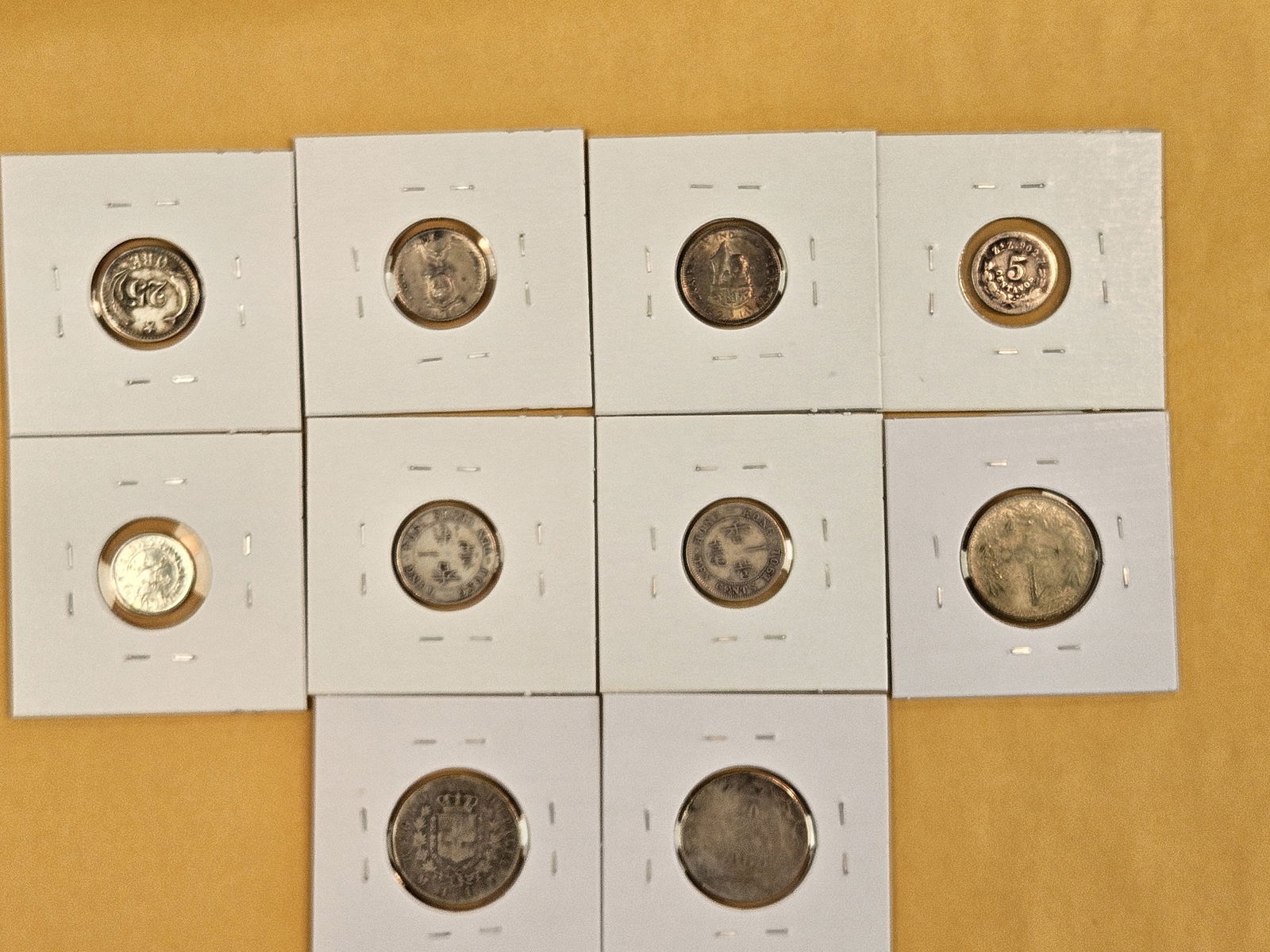 Ten nice, mixed, silver, World coins - 6