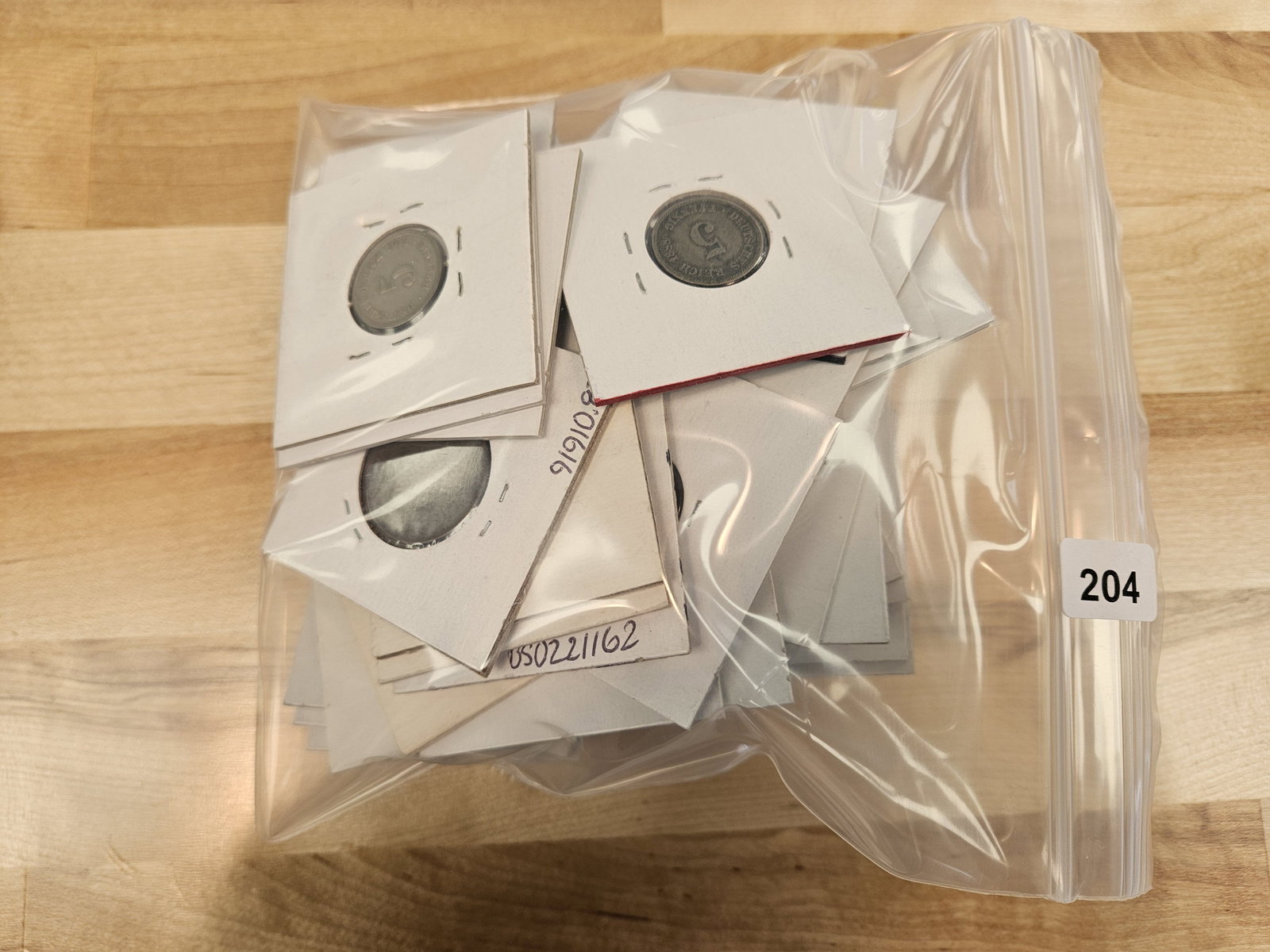 Fifty German coins: All in 2x2's. All identified with date, denomination, and KM number. 1700, 1800 and 1900's 