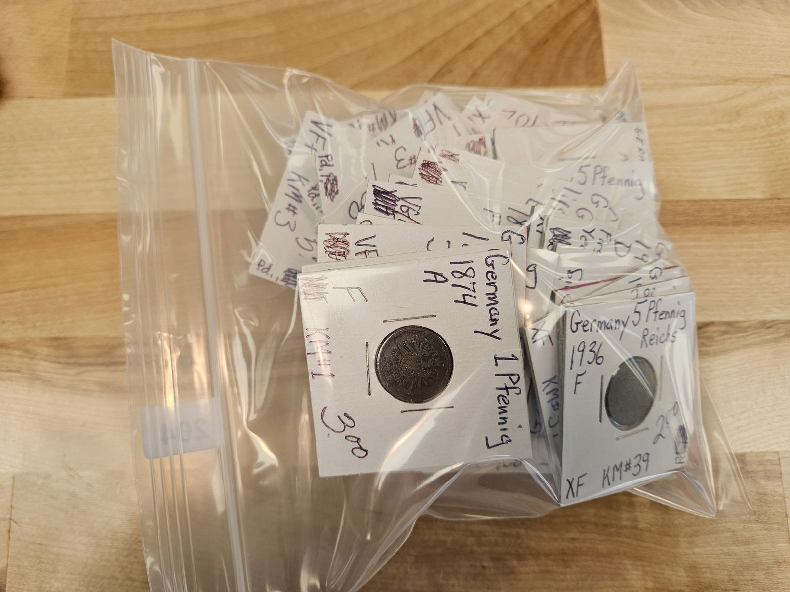 Fifty German coins - 2