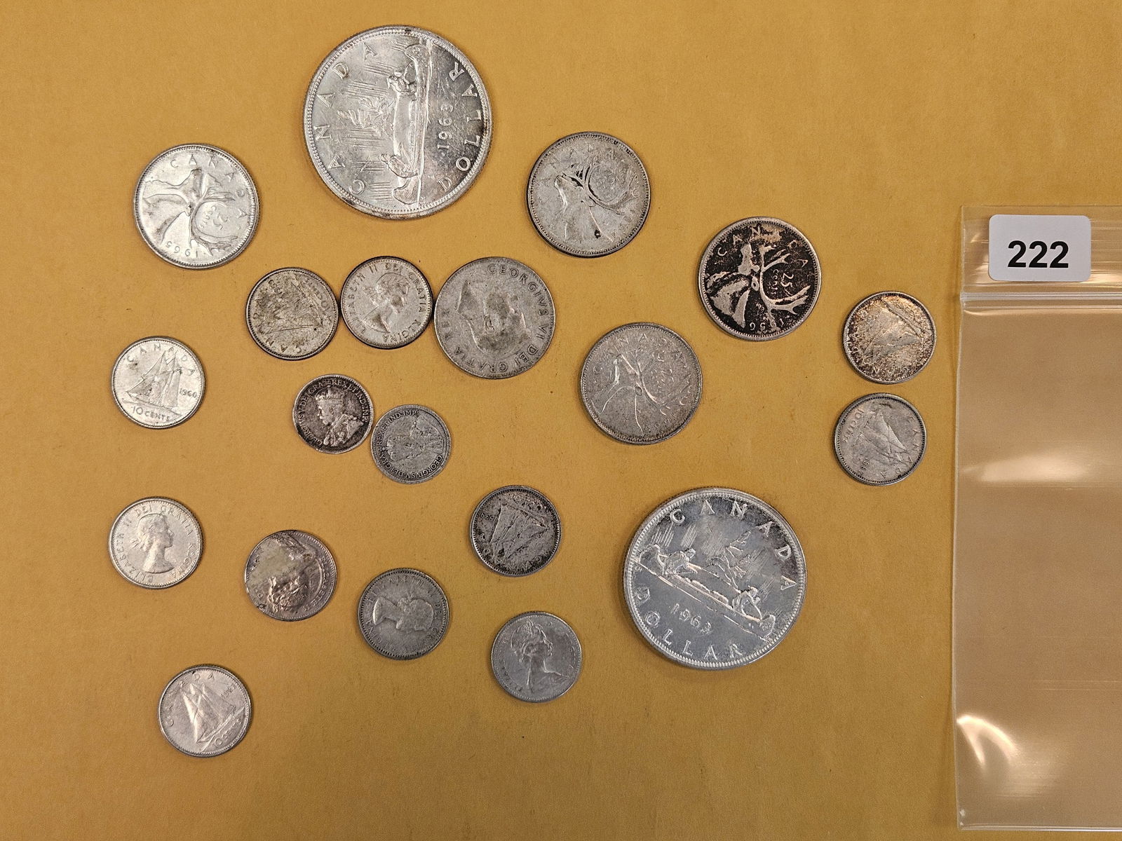 Twenty more, mixed, Silver, Canadian coins: Circulated 
