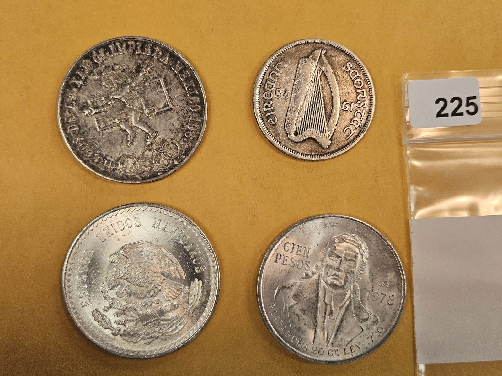 Four more larger silver World coins - 2