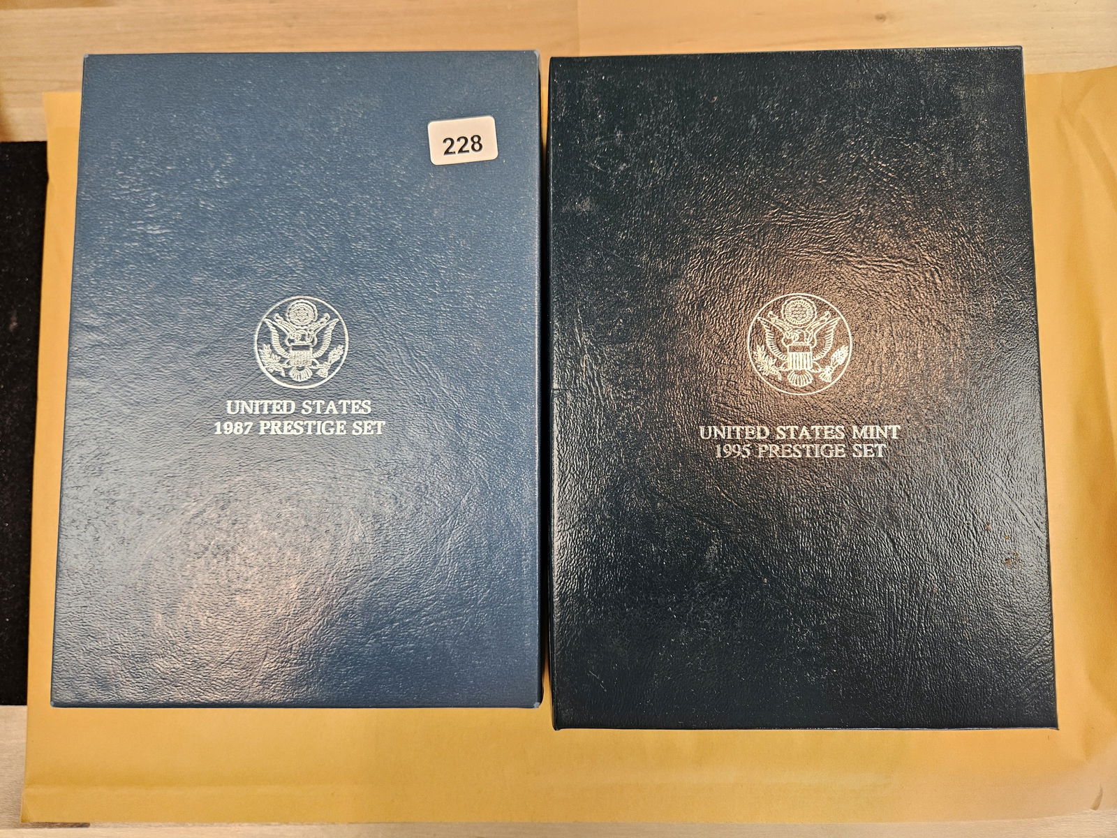 Two GEM US SILVER Prestige Sets in OGP: 1987 and 1995 
