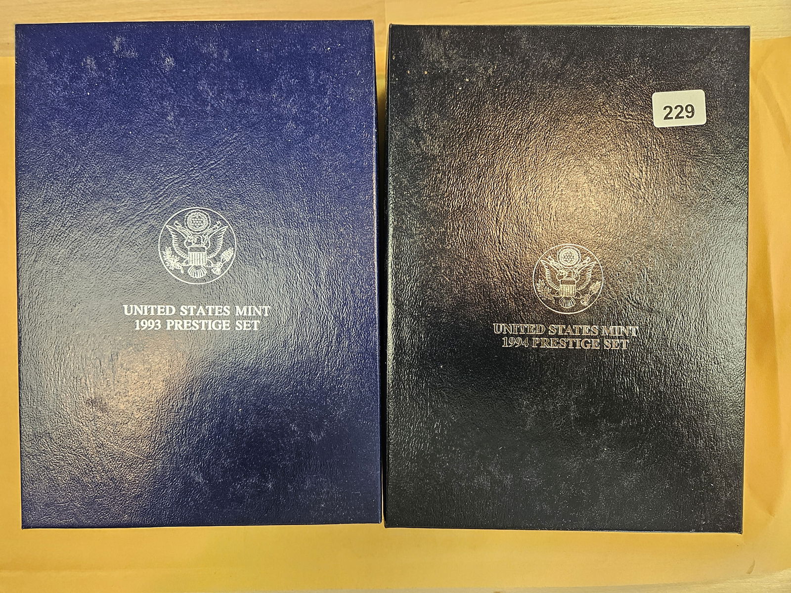 Two GEM US SILVER Prestige Sets in OGP: 1993 and 1994 