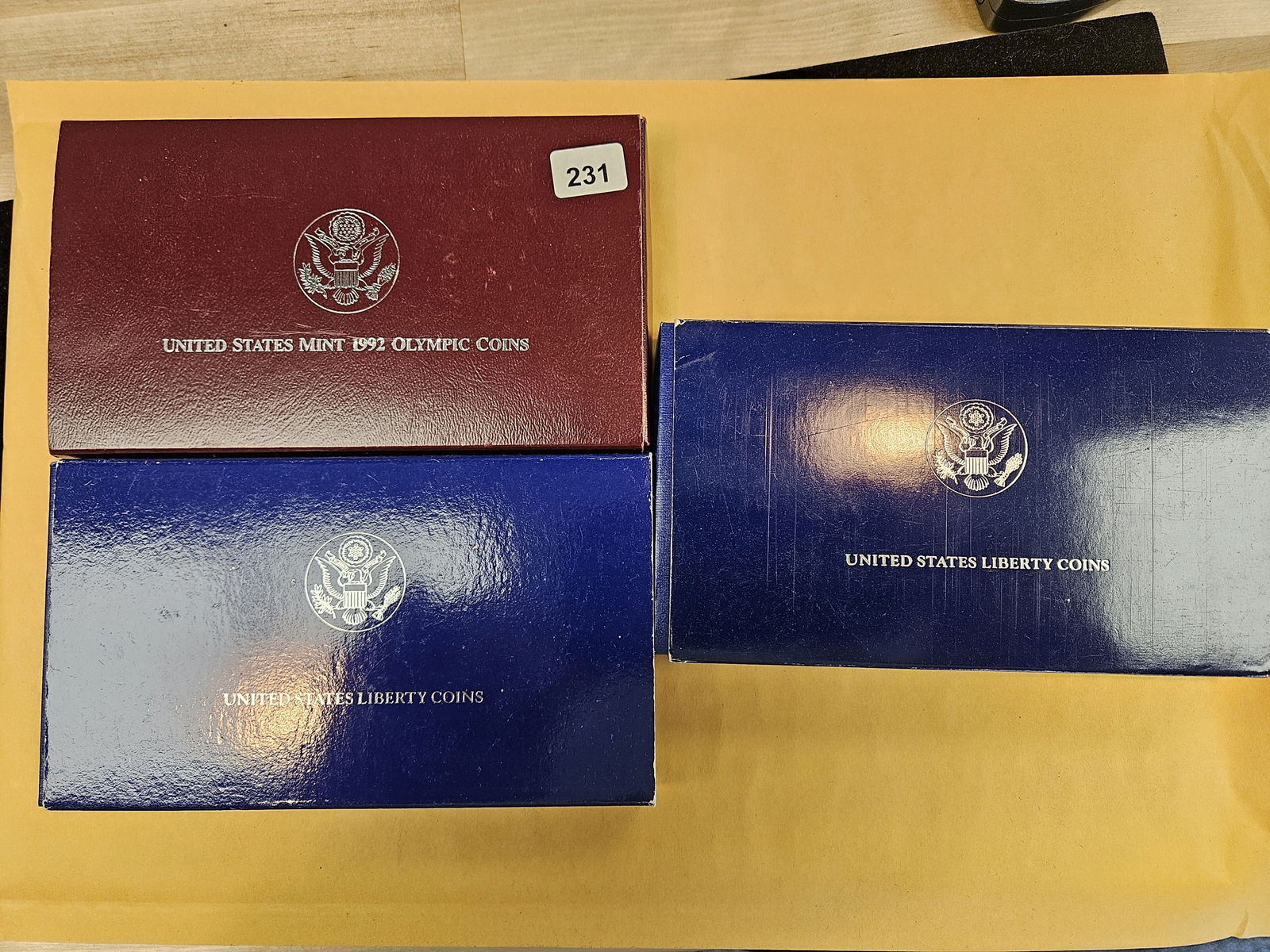 Three GEM Proof Commemorative US Mint Sets: Three Silver Dollars. All in OGP with COAs 