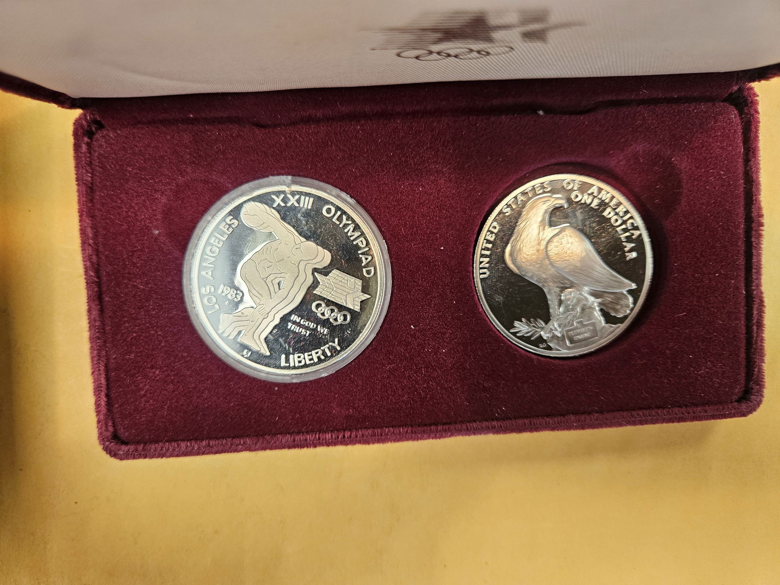 Two US Mint Sets with Three Silver Dollars - 2