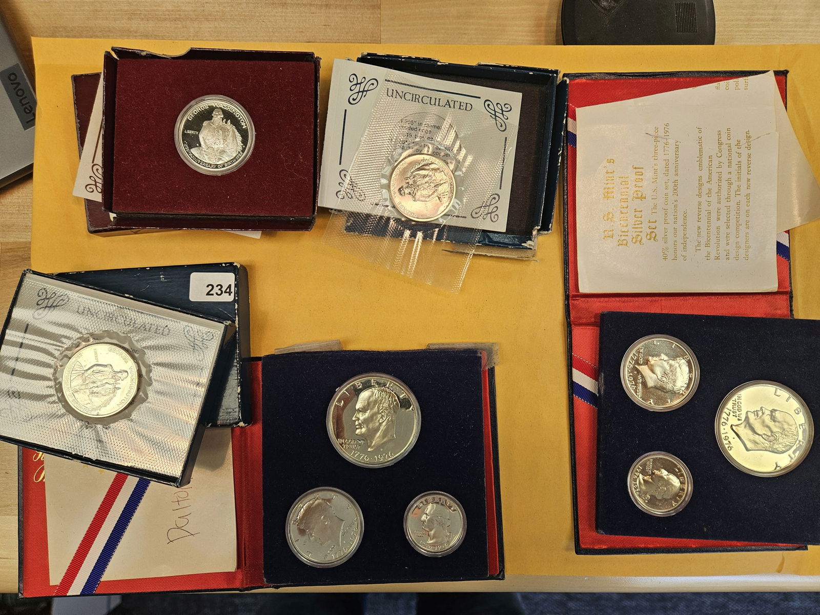 Five US Silver coin sets (1 of 5)