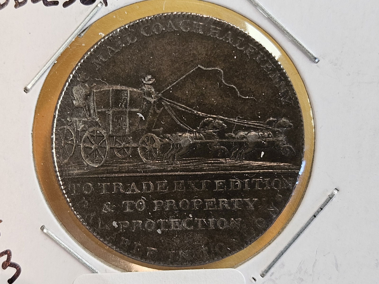 CONDER TOKEN! Scarcer! 1797 Middlesex Copper half-penny token - 4