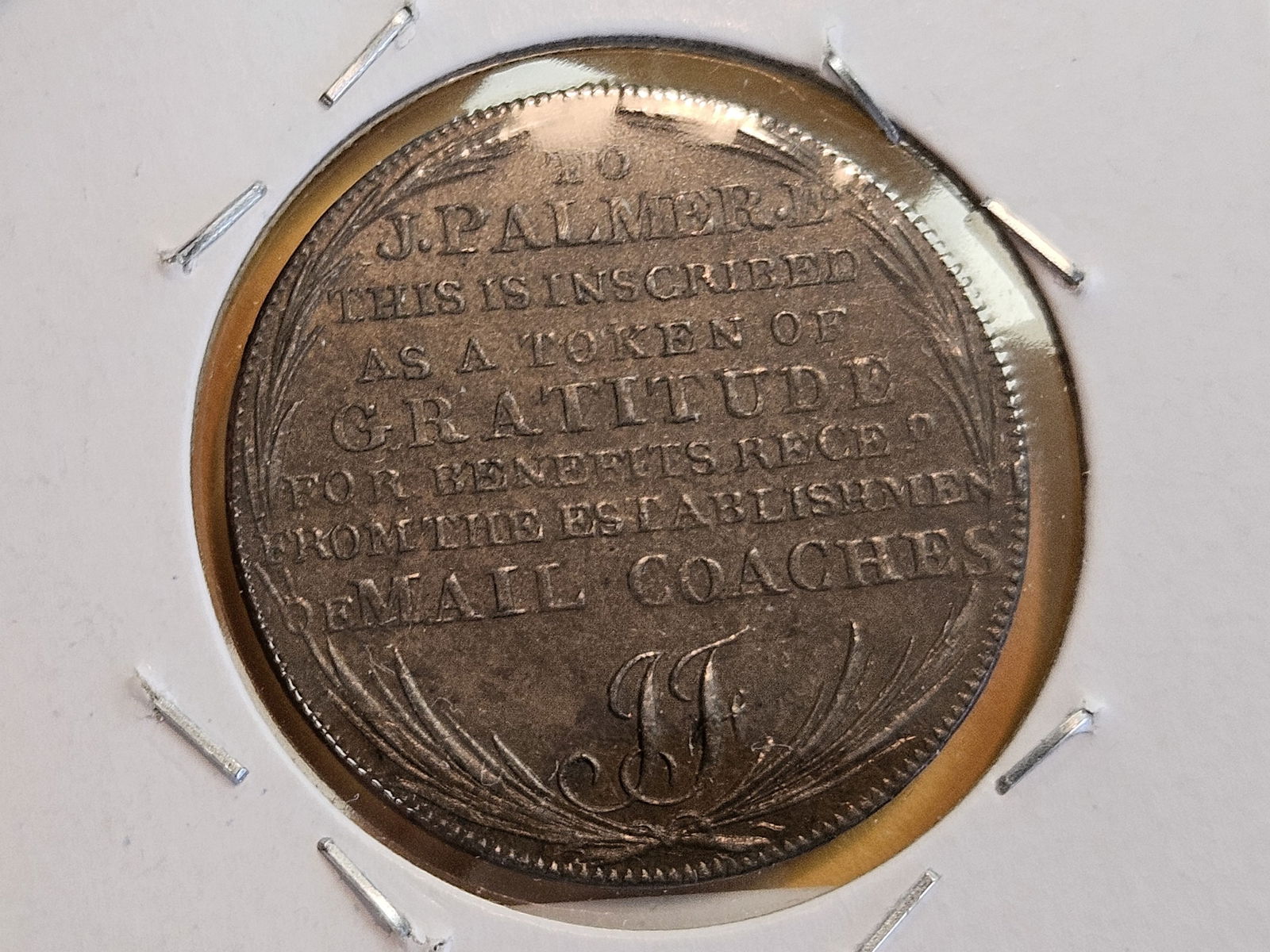 CONDER TOKEN! Scarcer! 1797 Middlesex Copper half-penny token - 5