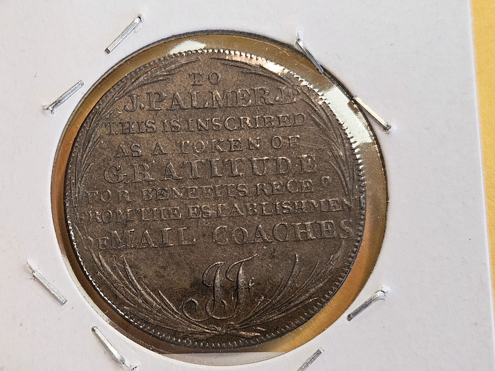 CONDER TOKEN! Scarcer! 1797 Middlesex Copper half-penny token - 6