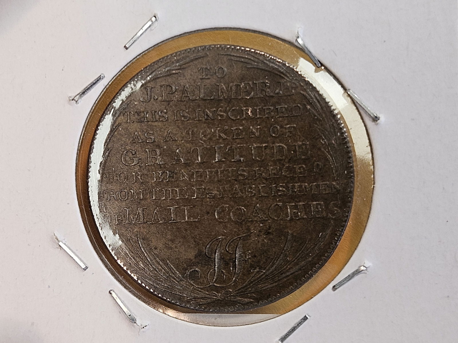 CONDER TOKEN! Scarcer! 1797 Middlesex Copper half-penny token - 7