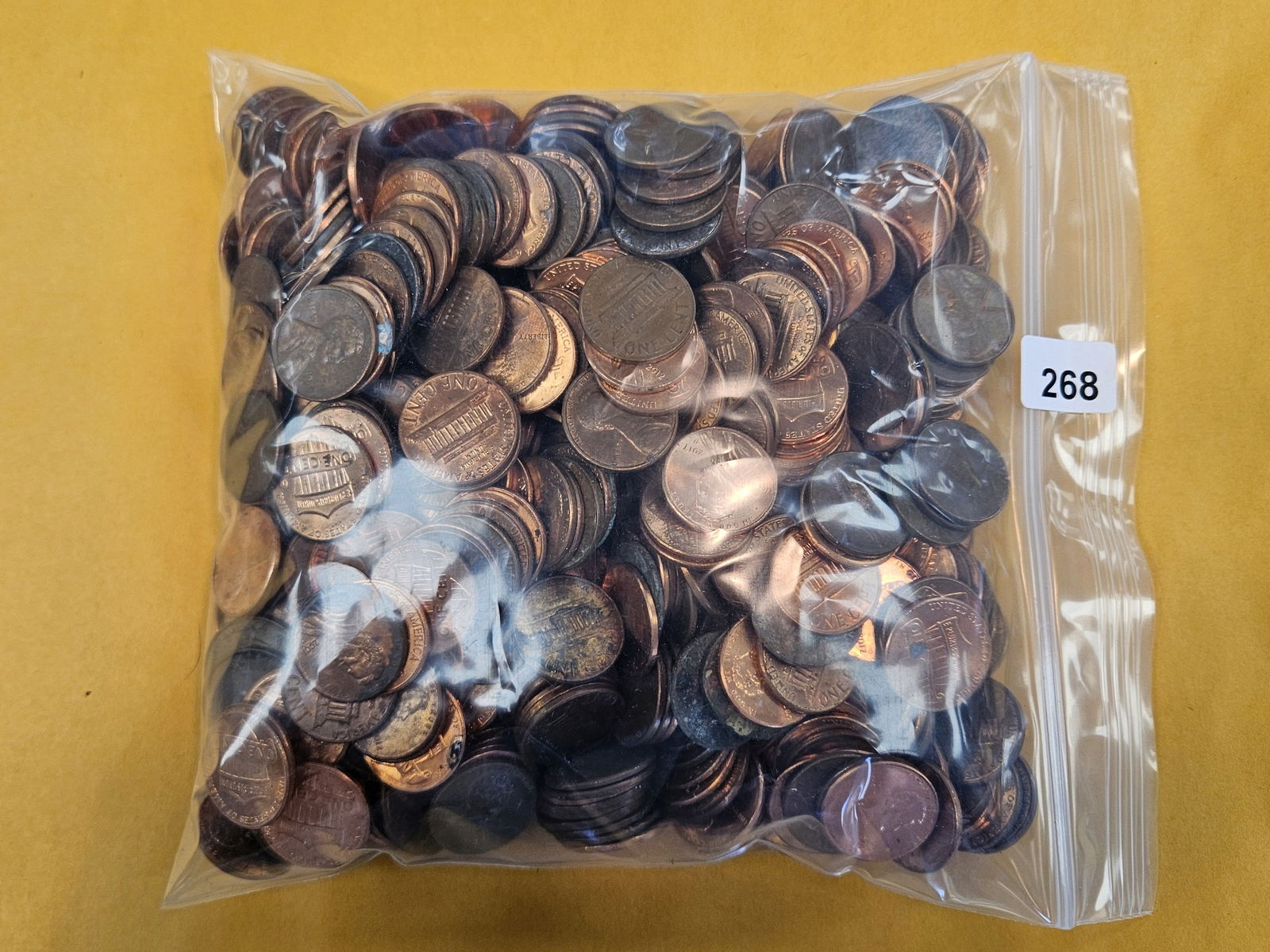 THREE POUNDS of Lincoln cents: Came in over the counter. Includes wheats, Memorials and shields. Unchecked by us 