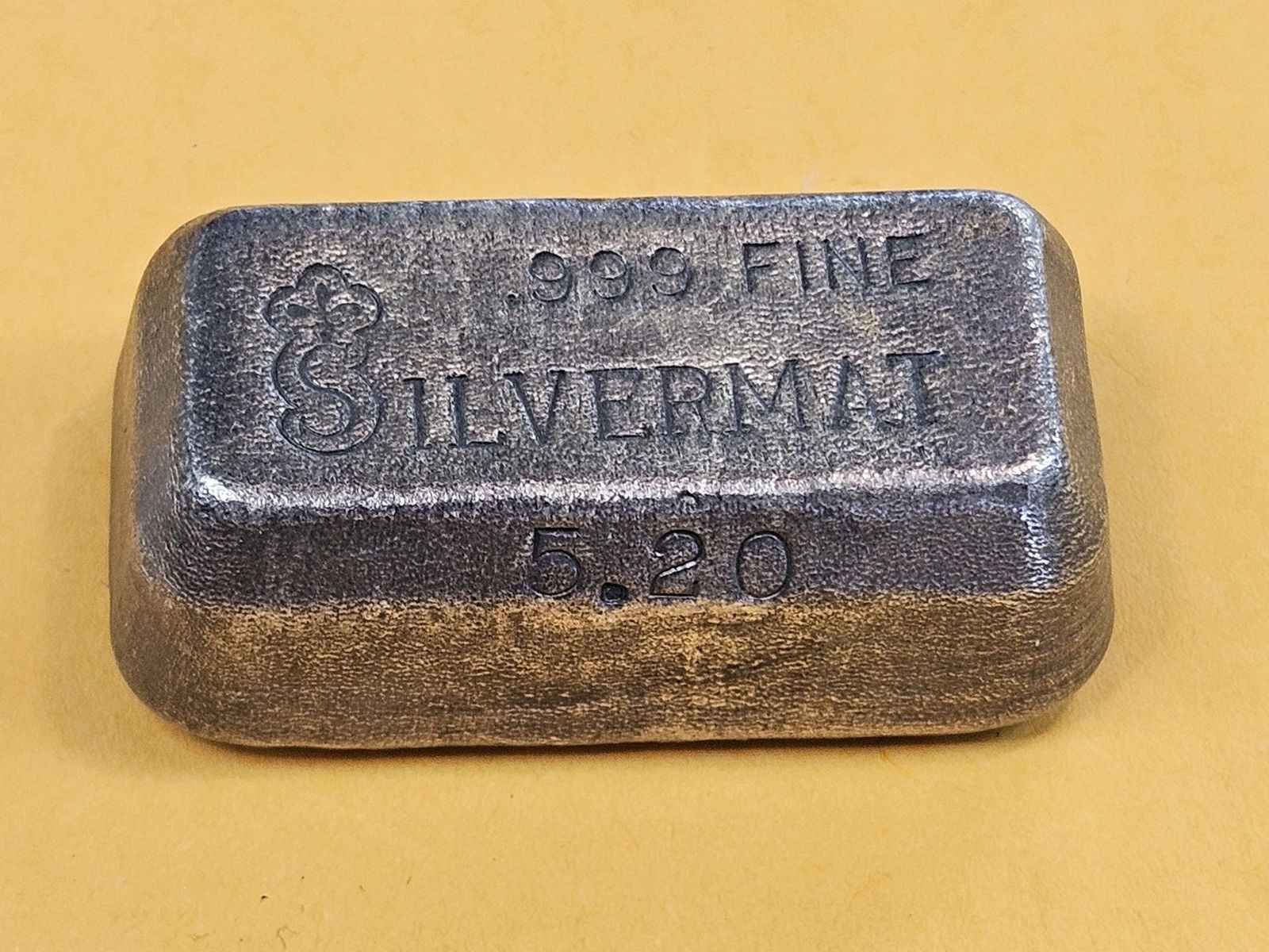 * SCARCE * SILVERMAT .999 fine silver bar - 2