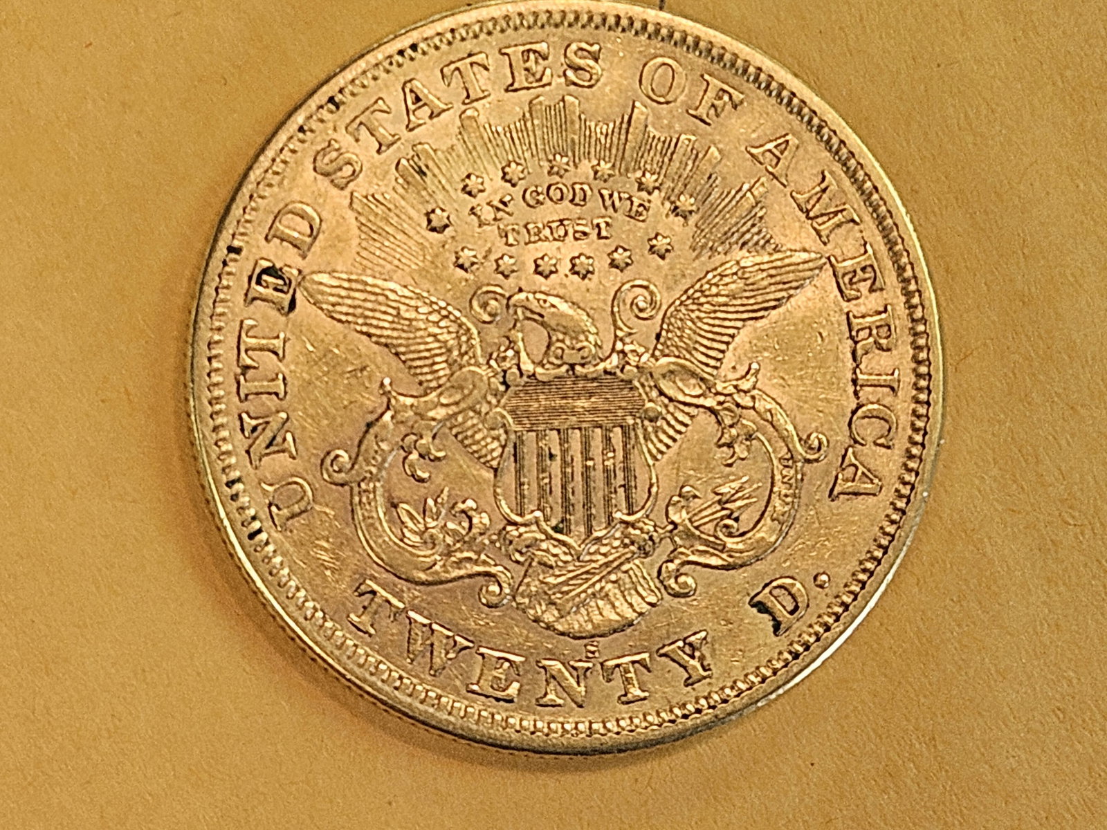 GOLD! Brilliant 1873-S Gold Liberty Head Twenty Dollars - 6