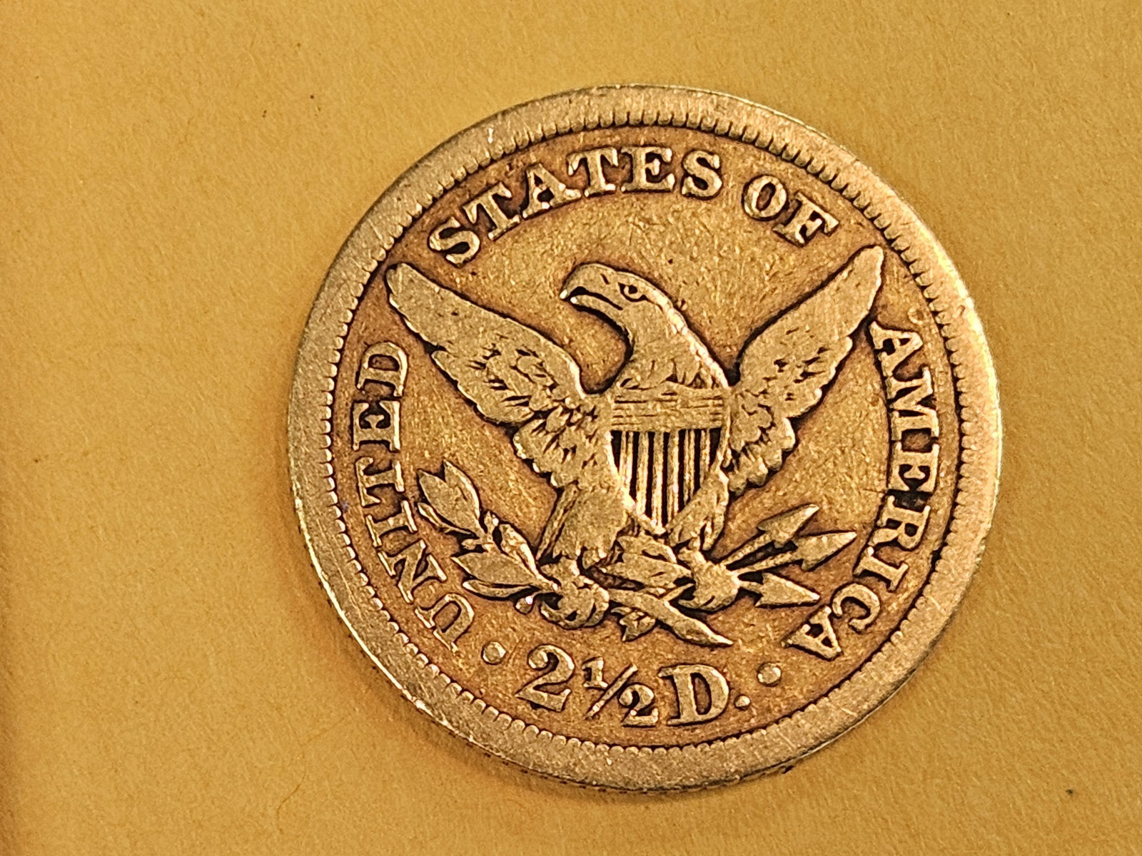 GOLD! Better date 1843 Gold Liberty Head $2.5 Dollars - 3