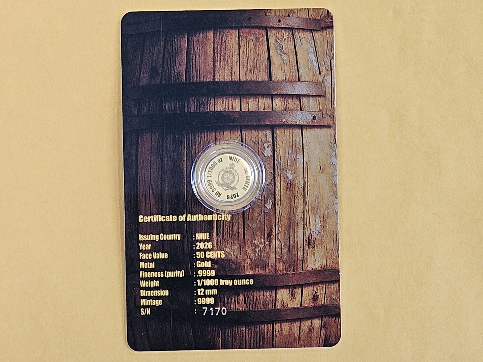 GOLD! GEM 2026 NIUE Gold Fifty Cents - 3