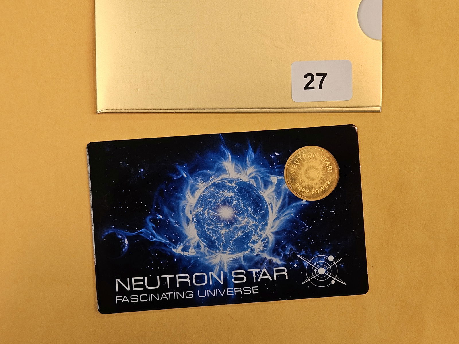 GOLD! GEM Republique Gabonaise GOLD 1000 Francs CFA: In original assay certification holder 