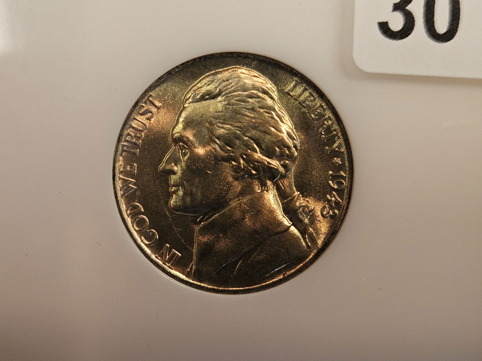 SUPERB GEM! NGC 1943-D Silver Wartime Jefferson Nickel in Mint State 67 - 4