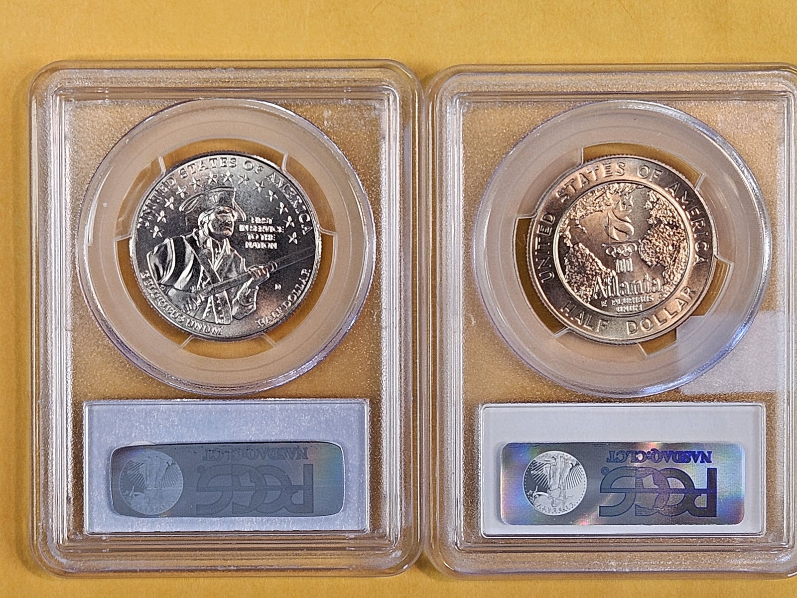 Two, near-perfect, PCGS-Graded Commemorative Half Dollars in Mint State 69 - 2