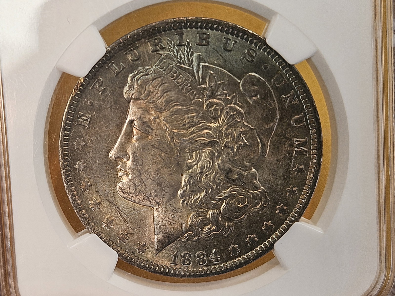NGC 1884-O Morgan Dollar in Mint State 62 - 8