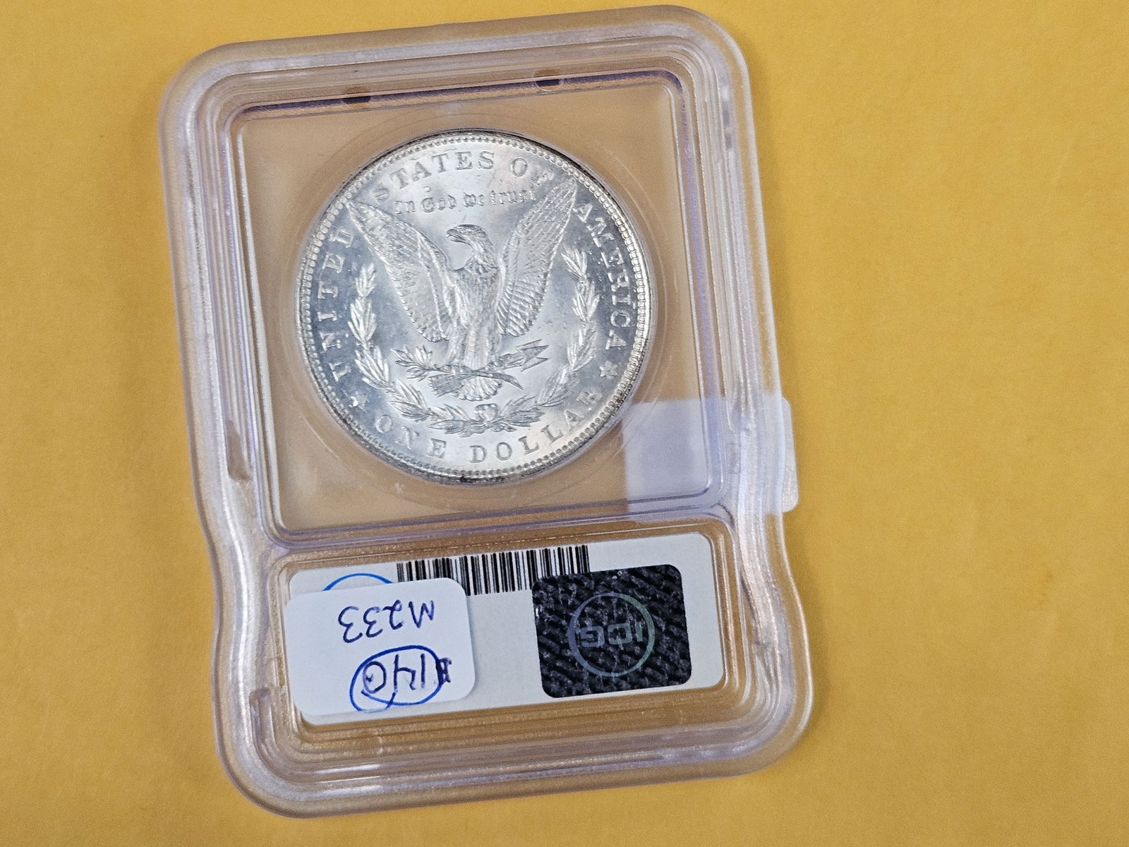 ICG 1891 Morgan silver Dollar in Mint State 62 - 3