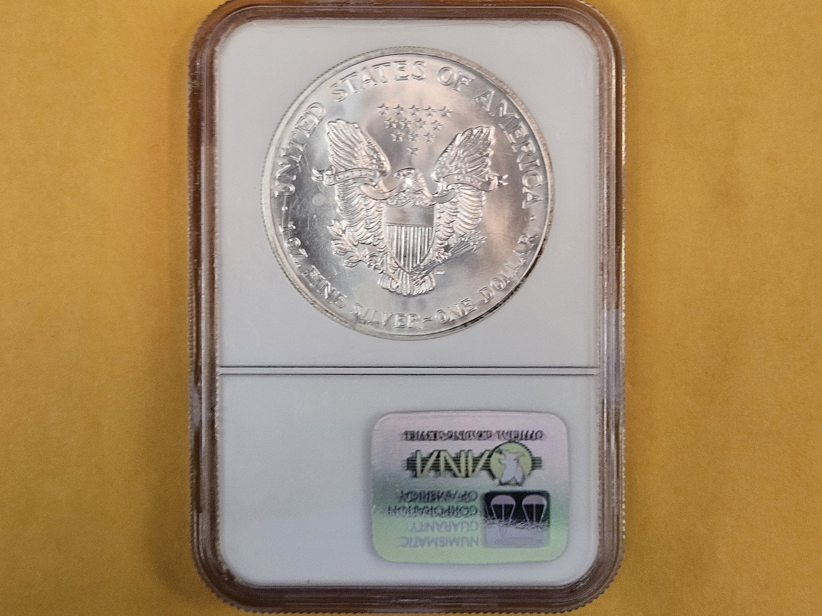 NGC 2002 American Silver Eagle in Mint State 69 - 2