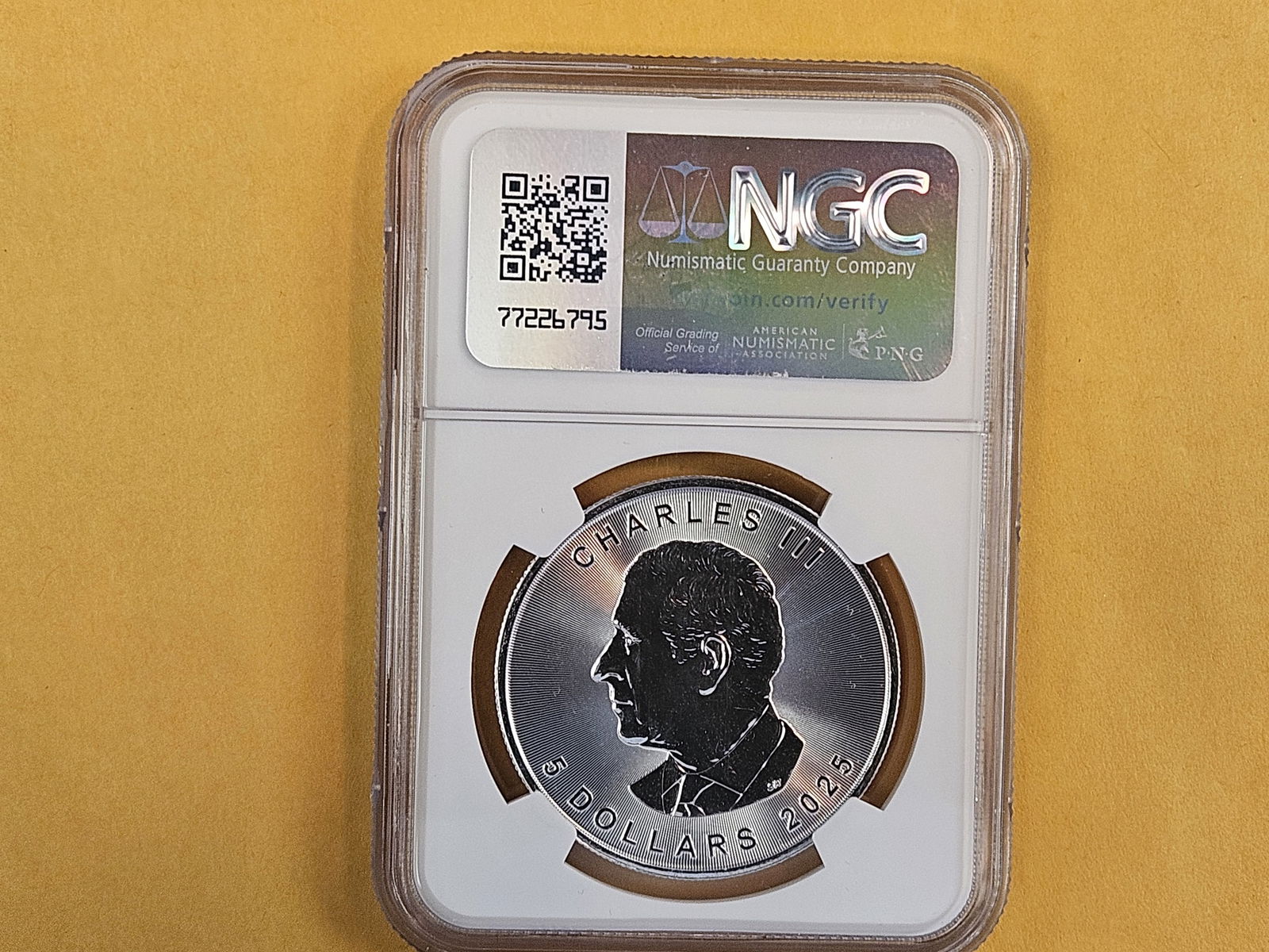 NGC 2025 Canada silver $5 Maple Leaf in Mint State 69 - 3
