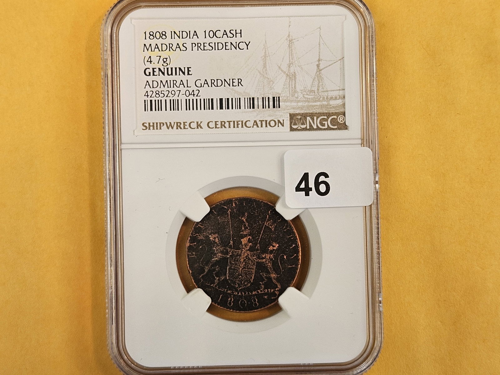 NGC 1808 East India Company 10 Cash - 2