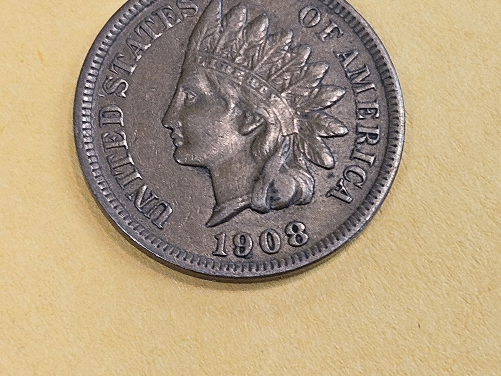 * Semi-key 1908-S Indian Cent in Extra Fine - 3