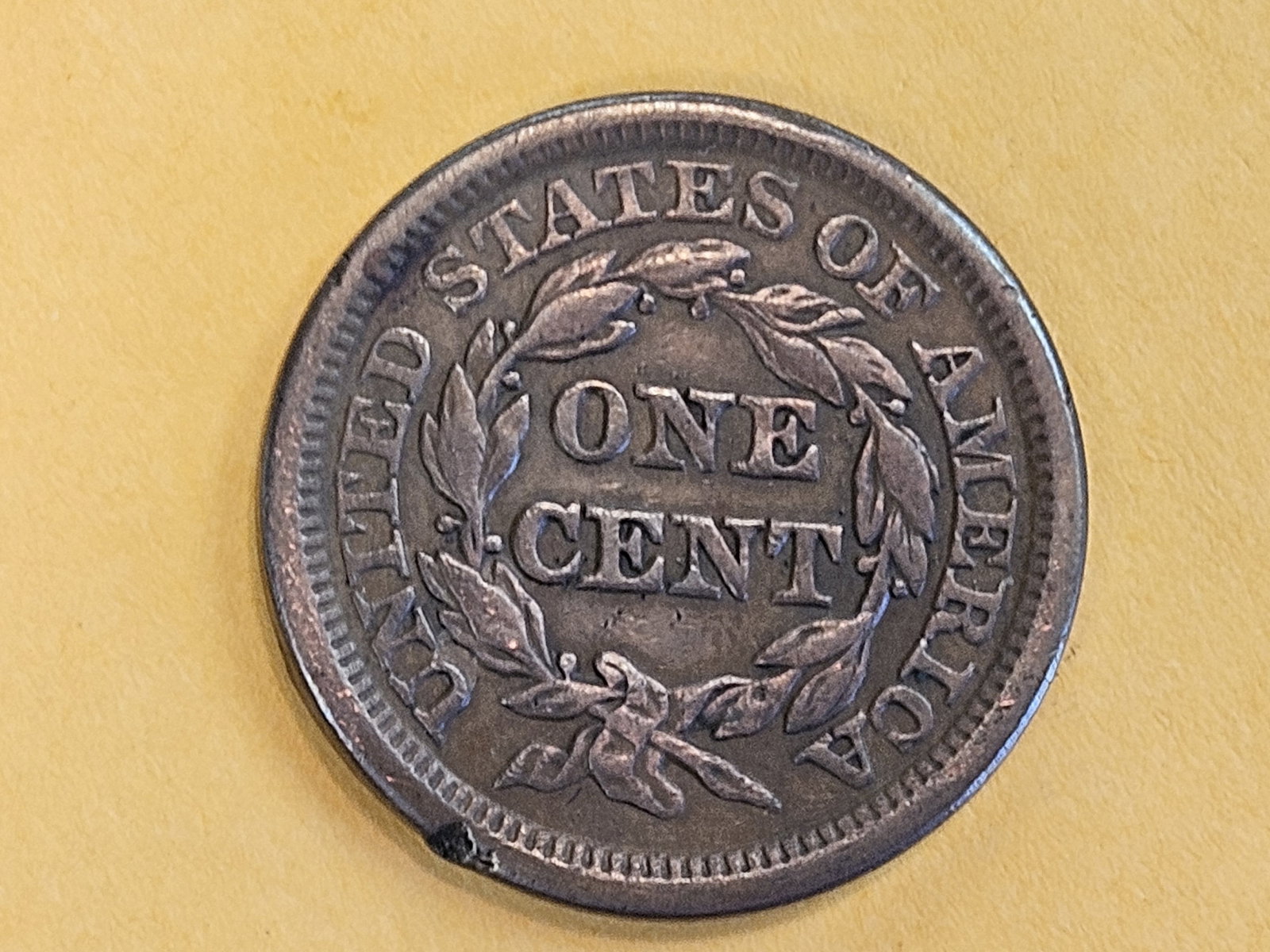 1848 Braided Hair large Cent in Extra Fine plus - details - 5