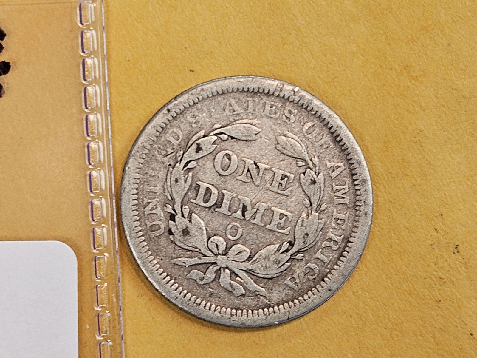 1854-O Seated Liberty silver Dime - 3