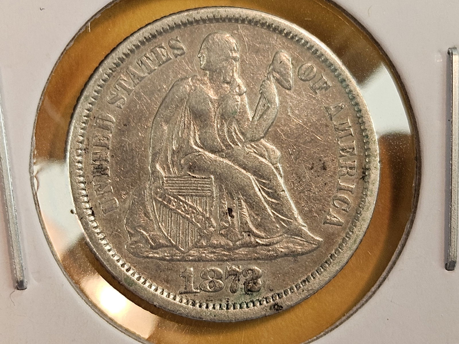 Two little better grade Barber and Seated Liberty Silver Dimes - 4