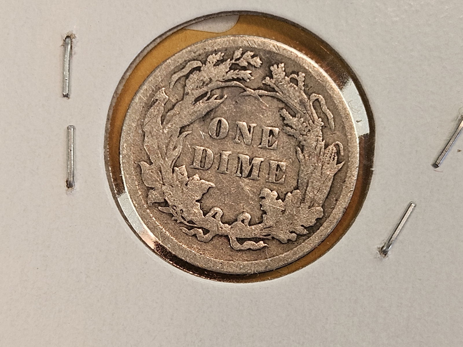 Three Seated Liberty silver dimes - 7