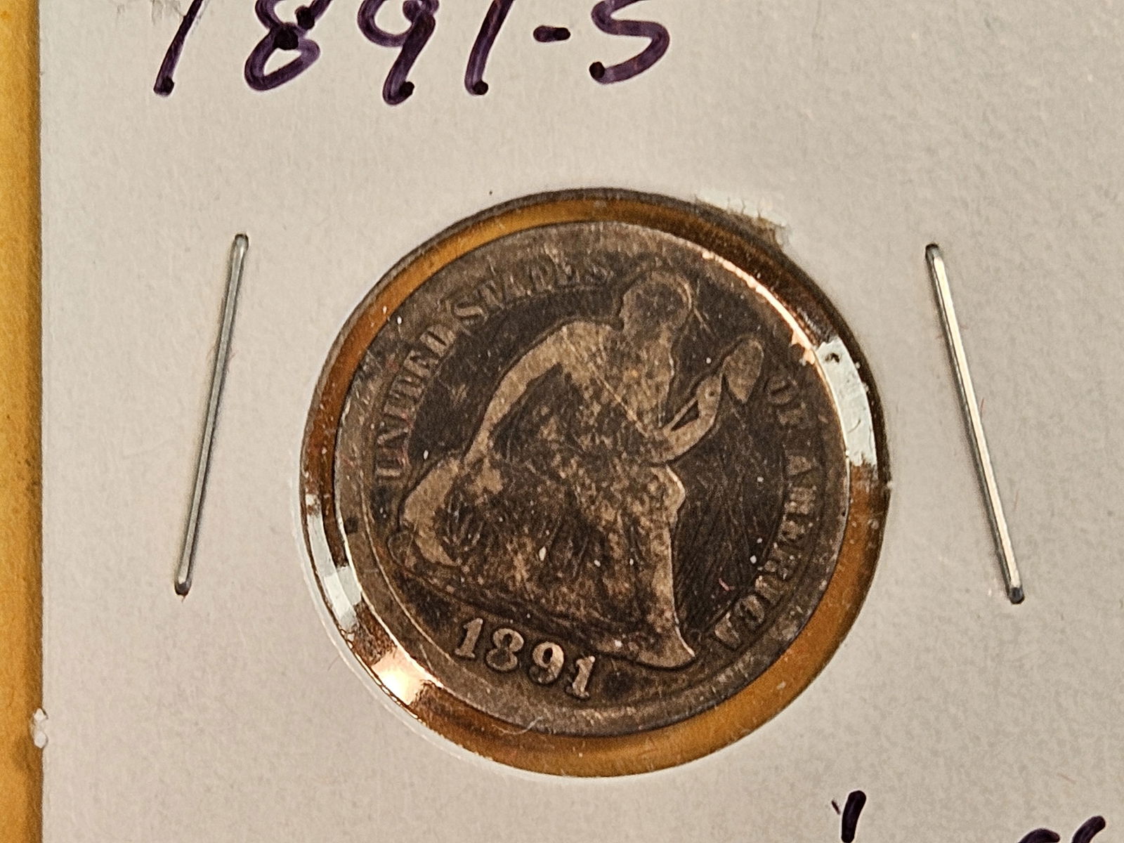 Three nicer Seated Liberty silver Dimes from 1891 - 2