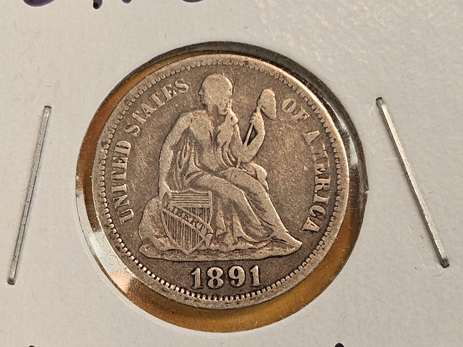 Three nicer Seated Liberty silver Dimes from 1891 - 6