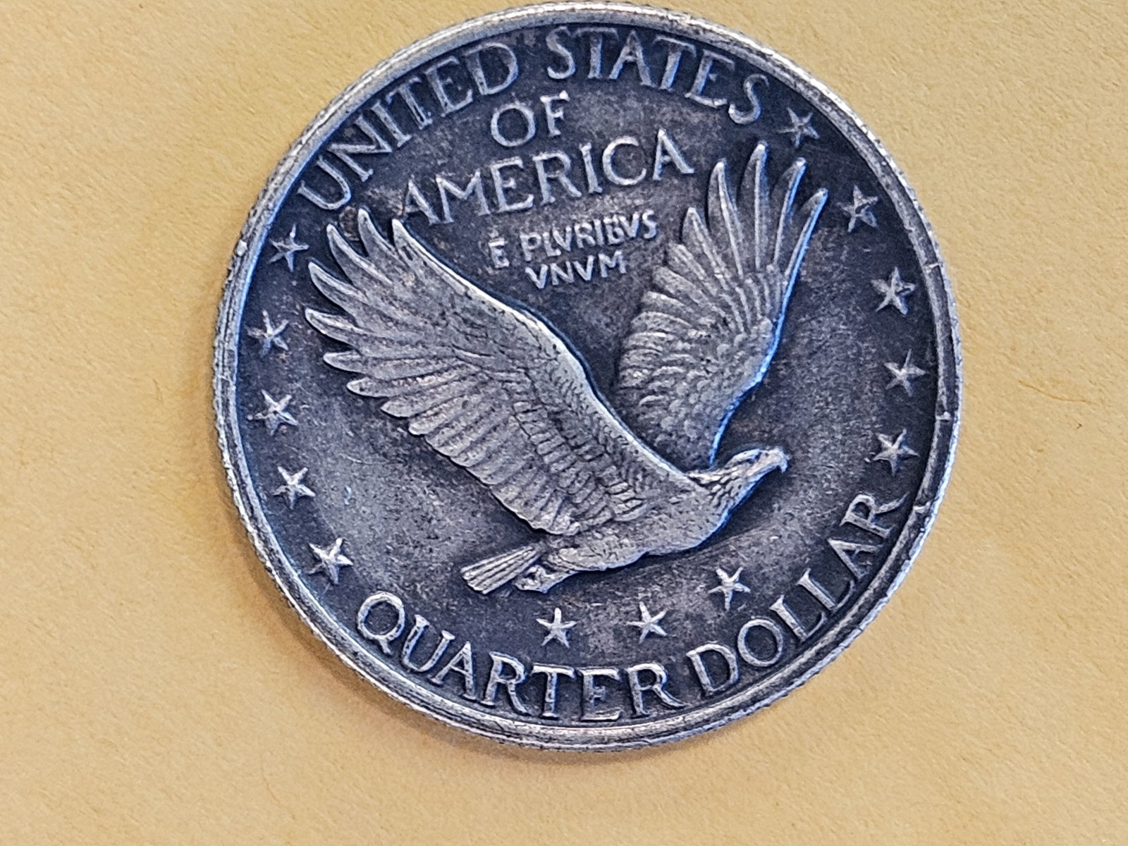 Uncirculated 1924 Standing Liberty silver Quarter with FULL HEAD! - 11