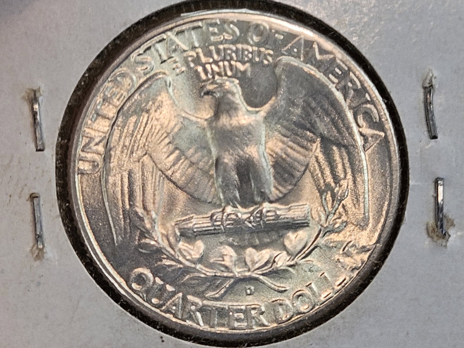 GEM Brilliant Uncirculated 1946-D/D silver Washington Quarter - 5