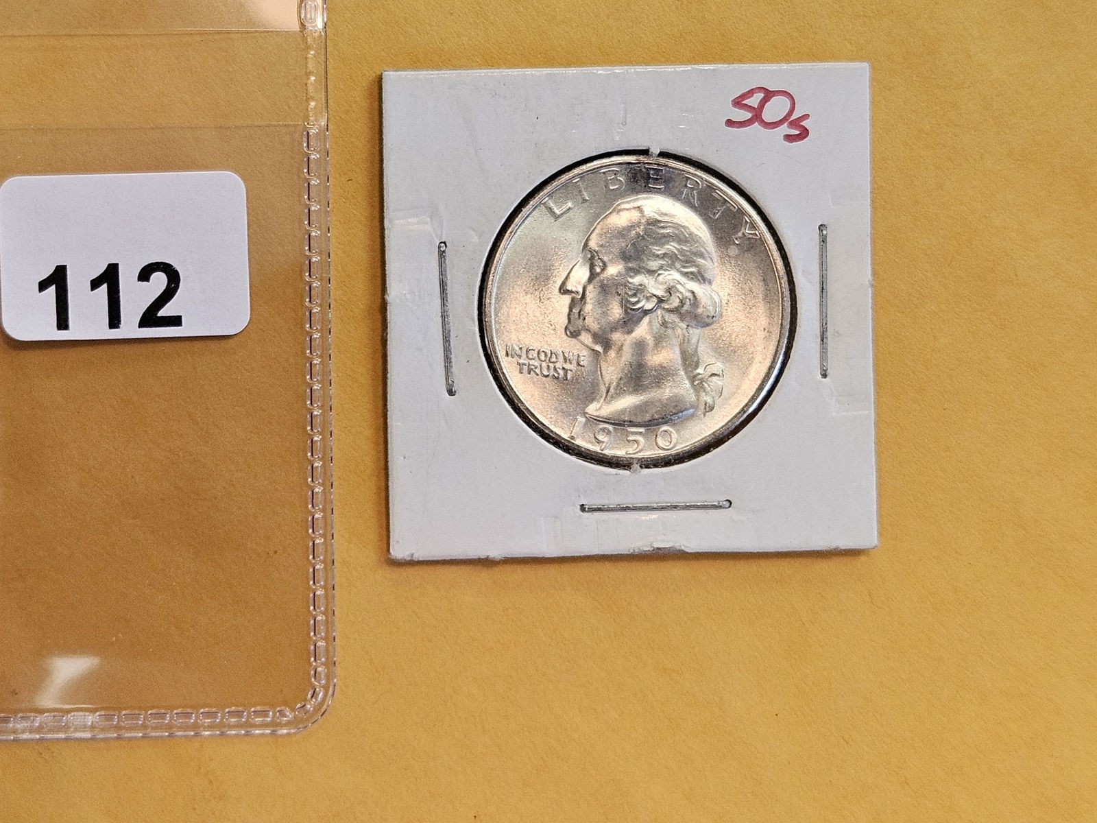 GEM Brilliant Uncirculated 1950-S silver Washington Quarter - 2