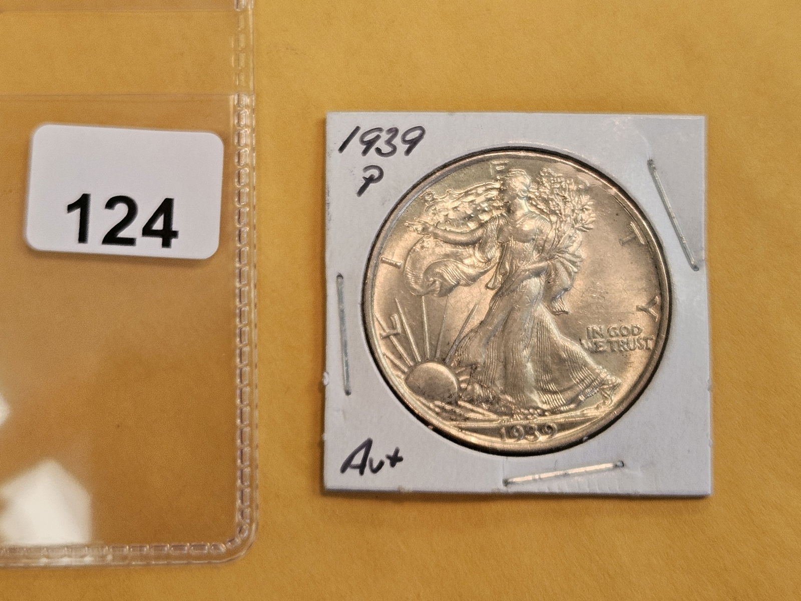 Brilliant About Uncirculated plus 1939 Walking Liberty Half Dollar - 2