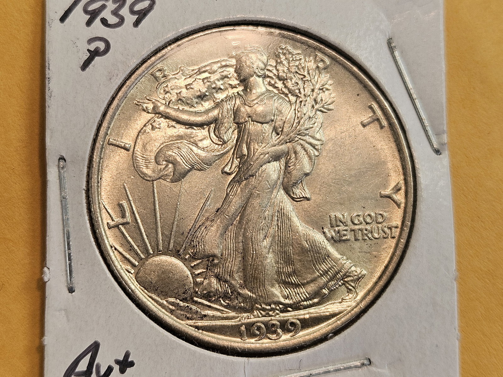 Brilliant About Uncirculated plus 1939 Walking Liberty Half Dollar - 3