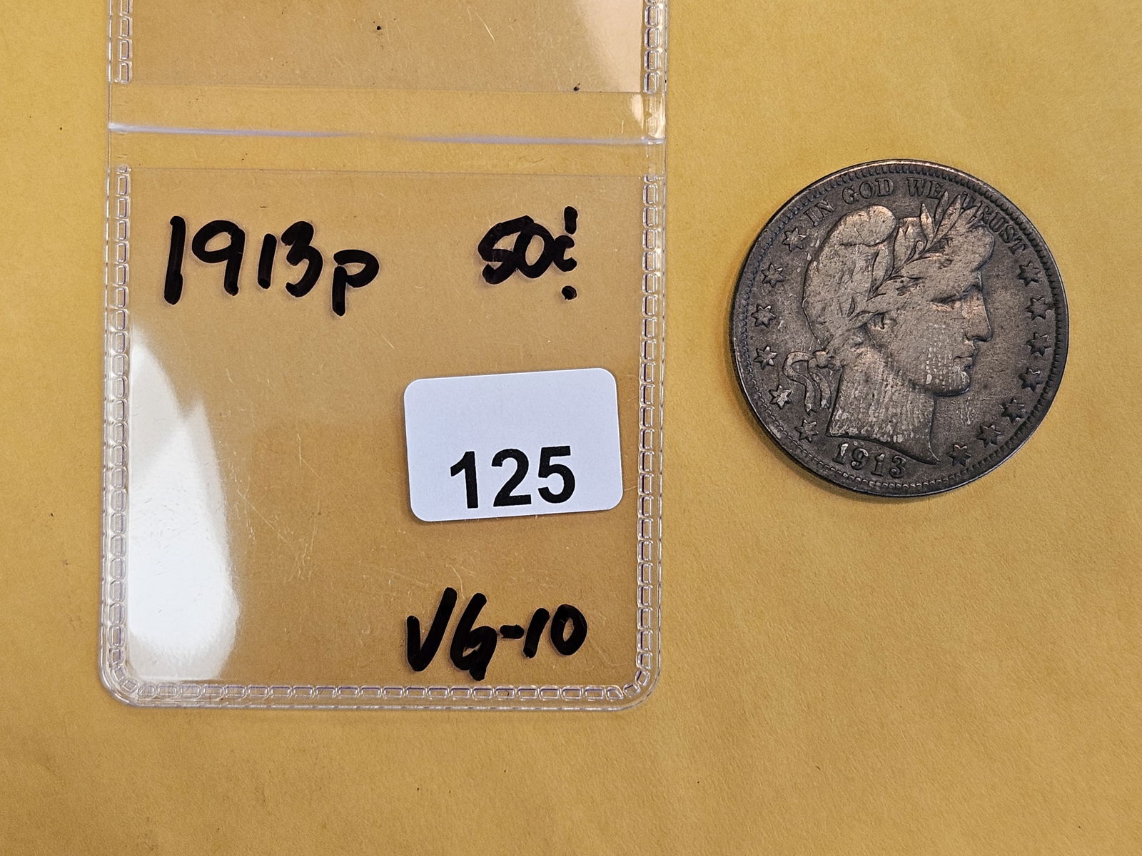 * Semi-Key 1913 Barber Half Dollar - 2