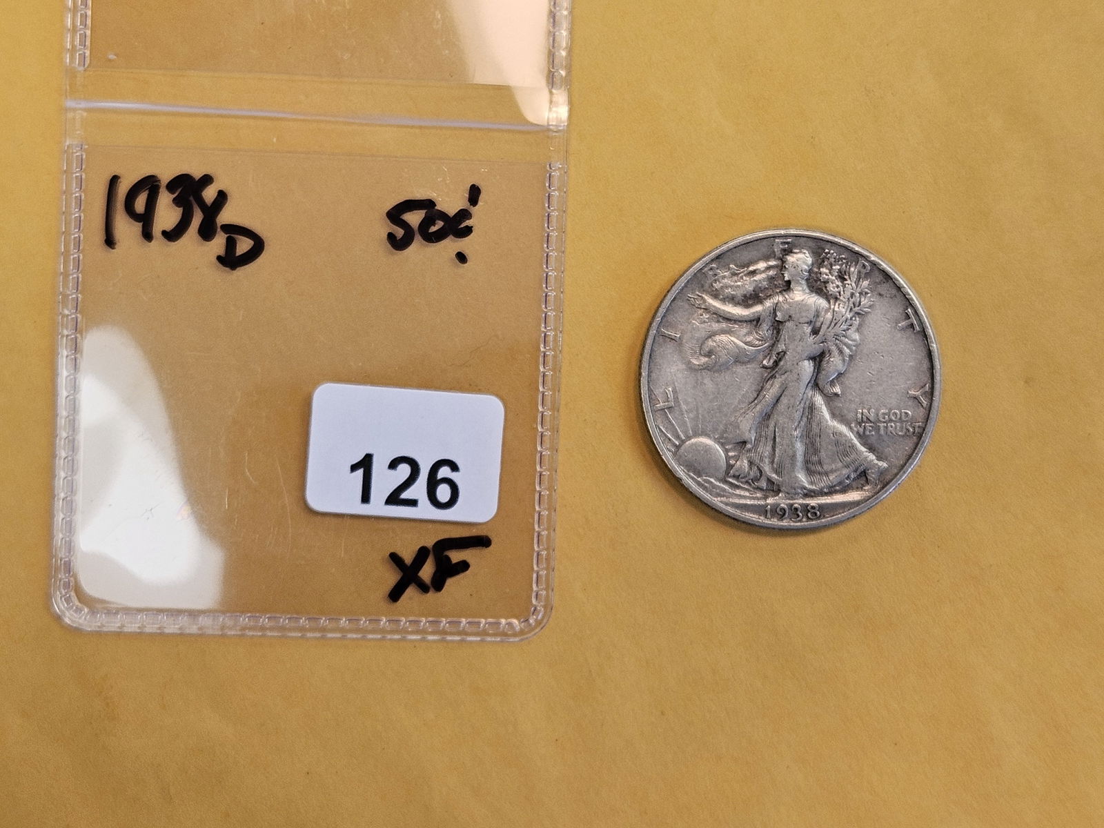 * Key Date * 1938-D Walking Liberty Half Dollar - 2